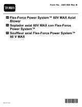 Toro Flex-Force Power System 60V MAX Axial Blower User manual