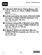 Toro 152cm Z Master 4000 Series Riding Mower User manual