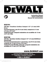 DeWalt DCD791B User manual
