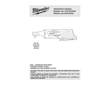 Milwaukee Milwaukee 2457-20 M12 Cordless 3/8" Sub-Compact 35 ft-Lbs 250 RPM Ratchet User manual