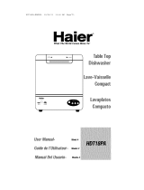 Haier HDT18PA - Space Saver Compact Dishwasher User manual
