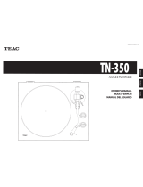 TEAC TN-350 Owner's manual