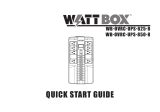 watt box WB-OVRC-UPS-625-8 Quick start guide