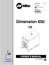 Miller DIMENSION 650 CE Owner's manual