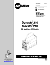 Miller DYNASTY 210 Owner's manual