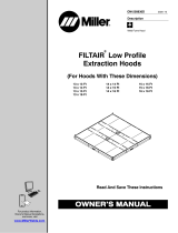 Miller FILTAIR LOW PROFILE HOODS 14 X 14 FT Owner's manual