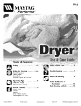 Maytag PYET344AZW Owner's manual