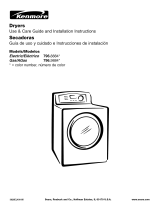 Kenmore 9885 - Rear Control 7.3 cu. Ft. Capacity Gas Dryer Owner's manual