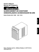 Kenmore 75123 - 11,500 BTU Slider/Casement Air Conditioner Owner's manual