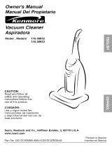 Kenmore 3693 - Progressive Bagless Upright Owner's manual