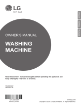 LG WM3500CW/00 Owner's manual