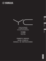 Yamaha YC88 88-Key Stage Keyboard Owner's manual
