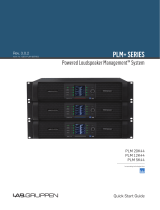 LabGruppen PLM 20K44 SP Quick start guide