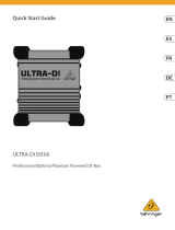 Behringer DI100 Quick start guide