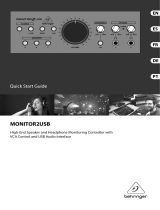 Behringer MONITOR2USB Quick start guide