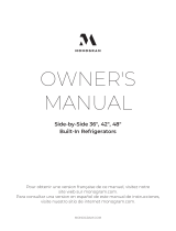 Monogram  ZISS480NNSS  Owner's manual