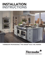 Thermador  PRD48JDSGU  Installation guide