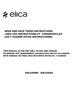 ELICA  EHL640SS  Owner's manual