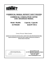Summit SCFM252W Owner's manual
