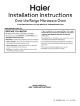 Haier QVM7167 Installation guide