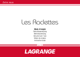 LAGRANGE RACLETTE 8 PIERRE 2 EN 1 129 014V Owner's manual