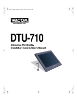 Wacom DTU-710 User manual