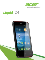 Acer Liquid Z4 User manual