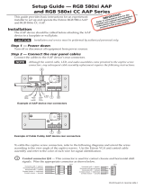 Extron electronics RGB 580xi CCS AAP User manual