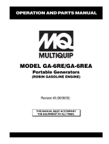 MULTIQUIP GA-6REA User manual