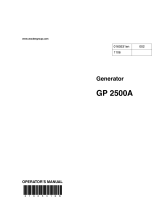 Wacker Neuson GP2500A User manual