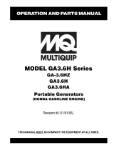 MQ Multiquip GA-3.6HZ Specification