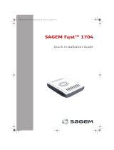 Sagem Fast 1704N Owner's manual