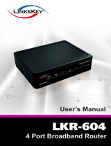 Linkskey 4-Port 10/100Mbps Ethernet Broadband Router User manual