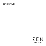 Creative Zen Vision M User manual