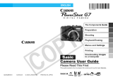 Canon G7 User manual