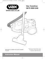 Vax VX-2 Owner's manual
