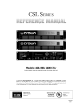 Crown CSL Series User manual