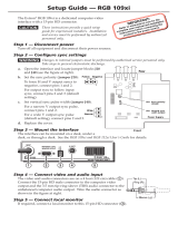 Extron RGB 109xi User manual
