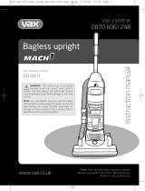 Vax Mach 1 User manual