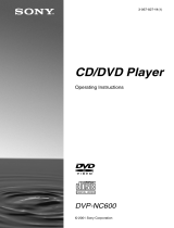 Sony 3-DVD Changer User manual