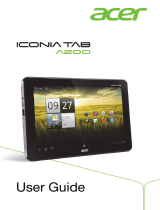 Acer Iconia Tab A200 ice cream sandwich User manual