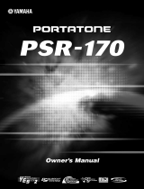 Yamaha PSR 170 Owner's manual