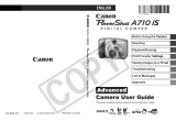 Canon Powershot A710 IS User manual