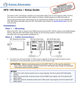 Extron HFX 100 Rx User manual