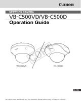 Canon VB-C500D Owner's manual