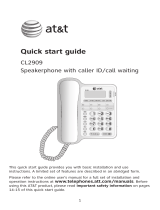 AT&T CL2909 User guide