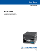 Extron BUC 202 User manual