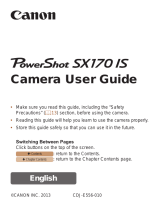 Canon SX170 IS User manual