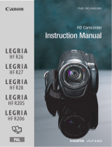 Canon LEGRIA HF R205 User manual