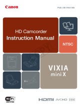 Canon Vixia mini X User manual